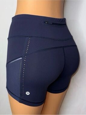 lululemon athletica Navy High-Rise Performance Running Shorts
